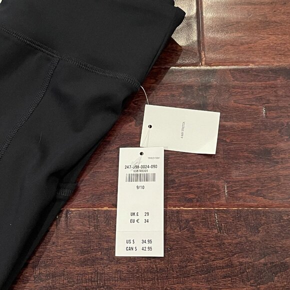 Abercombie Kids Girls' YPB Flare Leggings - Big Kid Size 9/10, Black, NWT - Picture 7 of 8